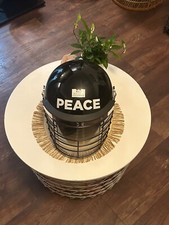 Weekend Offender riot helmet. Black and White, One size X Liam Gallagher collab 