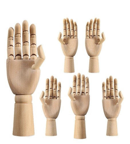 Wooden artist hand mannequin - wooden,