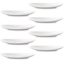 Set Of 8 Arc 30cm White Porcelain Oval Steak Dish Plate Kitchen Dinner Tableware