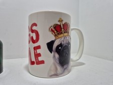 Century House Large Pug Story Coffee Tea Mug "Pugs Rule" Pugs Dog Mug