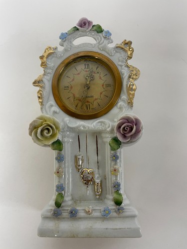 Porcelain floral mantel - porcelain,