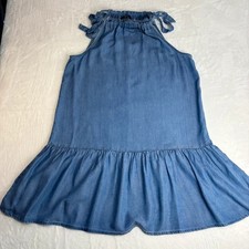 Next Denim Look Dress Blue UK