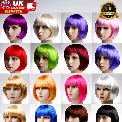 Short bob wig with bangs - short, 11