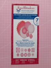 Spellbinders Nestabilities 4 Die Set - Opulent Ovals Used In Good Condition