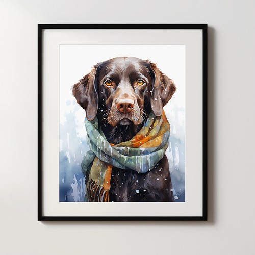 German shorthaired pointer - shorthaired, in