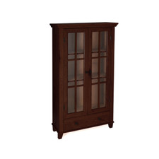 Stylish Mahogany Storage Cabinet - Ideal for DVD's, CD's, Books & Ornaments
