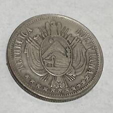 Bolivian One Boliviano Coin 500.G 1867