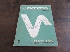 Honda XL250 1973 Parts List