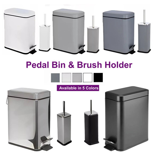 Rectangular bathroom bin - rectangular,