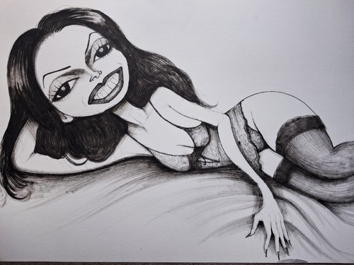 Original pinup girl pen - pinup,
