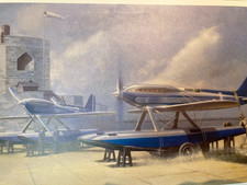 CALSHOT SUPERMARINE S6B 1980s  ABSTRACT BOOKPLATE CUTTING  27/21 CM