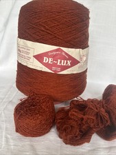 Vintage Designer Cone Yarns De-Lux Yarns. 4 Ply Acrylic 400g