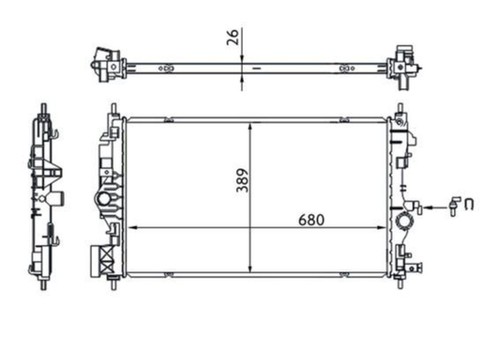 Mahle water cooler for opel - mahle,
