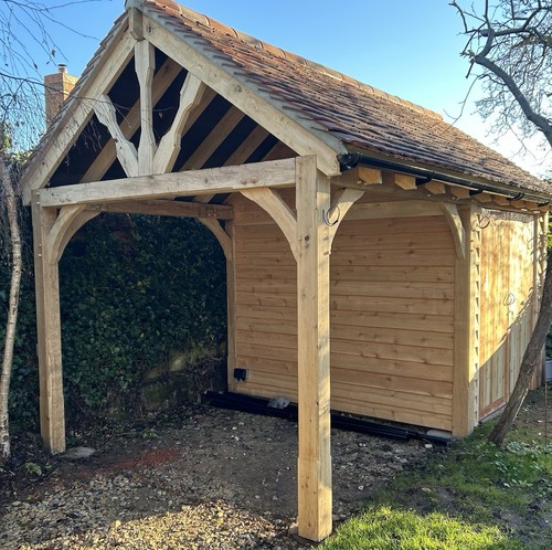 Oak garage frame 3m - frame, x