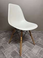 John Lewis Vitra Eames DSW Chair £445 Wooden Legs, White - Ex display 