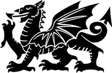 Welsh Dragon Vinyl Decal Sticker for Car/Window/Wall