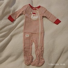 Gagou Tagou Christmas Santa Claus Sleepsuit 3-6m