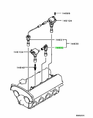 Cable spark plug 3 - spark, for