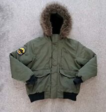 Mens Superdry Explorer Everest Parka Coat Size Uk Large Olive Green Winter