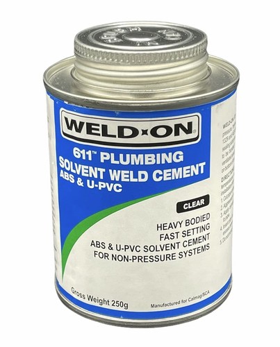 611 plumbing solvent - 611, weld