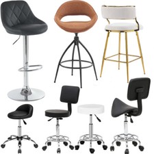 Bar Stool Swivel Salon Chair Spa Beauty Barber Tattoo Workshop Home Office Pub