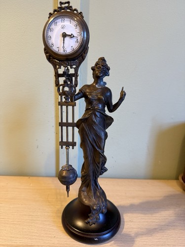 Antique bronze lady figure - antique,