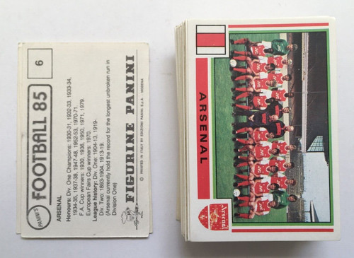 Panini football stickers - 85,