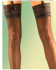 Stockings seamed lace top