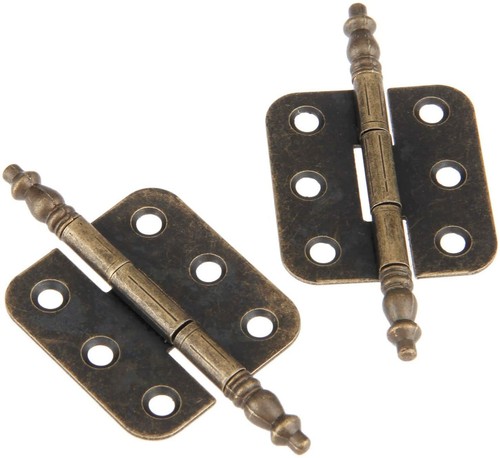 Large brass hinges - brass, wooden
