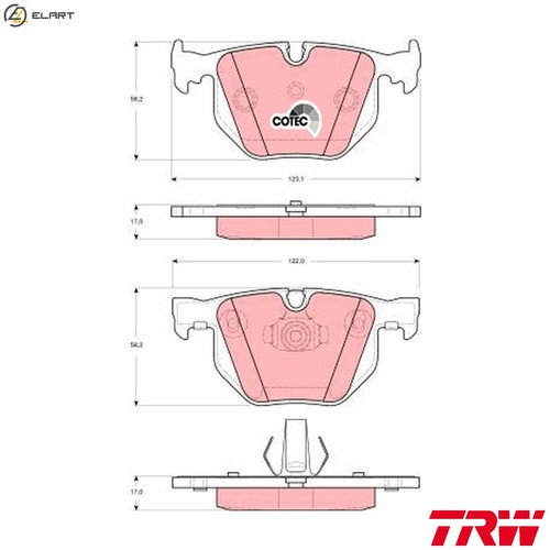 Brake pad set disc - pad,