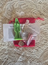 2.5" GREEN Santa Muerte Statue