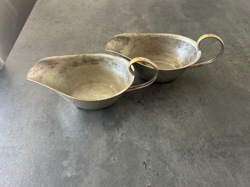 Silver plate sauce boats 2 - plate,