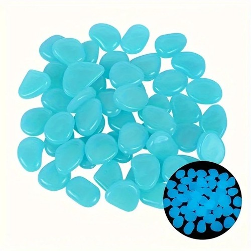 100pcs glowing garden stones - glowing,