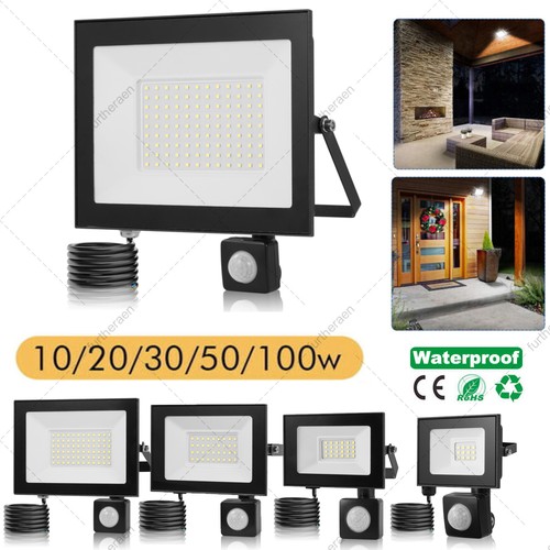 Outdoor led floodlight pir - led,