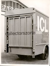 1980's ICL Computers Tail lift truck Rear view Press Photo 8 x 6 inches
