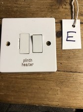 Crabtree 4827/3 Switched Fused Spur Marked “plinth heater” New Old Stock”