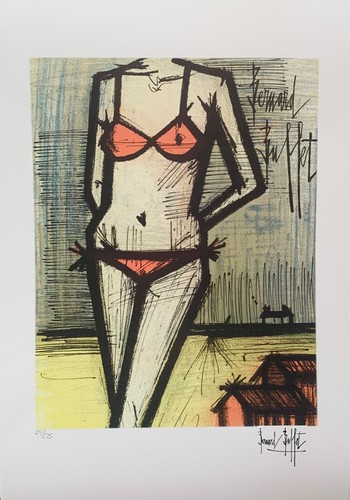 Bernard buffet the beach - bernard, on