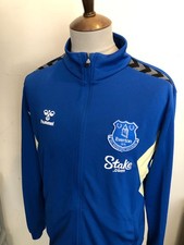 HUMMEL EVERTON FOOTBALL TRACKSUIT TOP SIZE MEDIUM BLUE