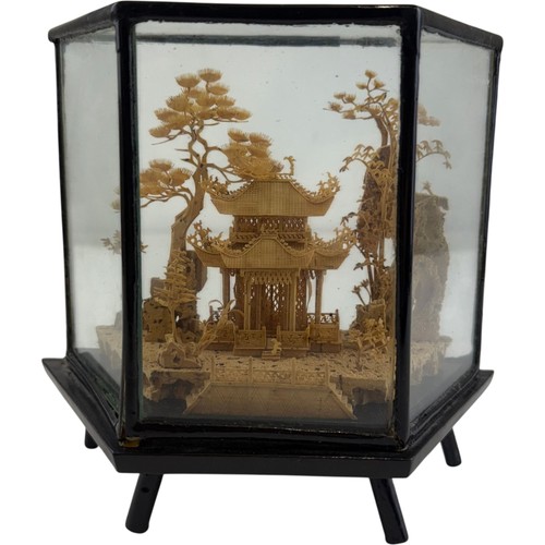Vintage chinese carved cork - chinese,