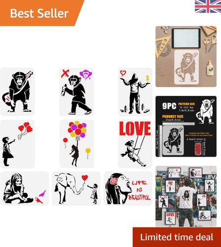 Reusable banksy stencil - stencil,