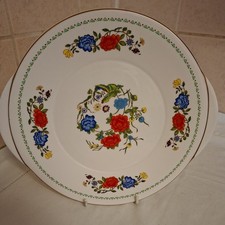 AYNSLEY English Fine Bone China 'Famille Rose' Cake Plate 10" dia