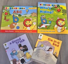 Letterland ABC Phonics and Who’s Hiding Book. Two Biff and Chip Books Bundle