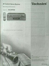 Technics dx940 fm - sa-dx940, av