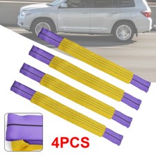 4PC Truck Car Tire Wheel Link Straps Trailer Recovery Ratchet Tie Down Straps