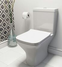 Orchard Derwent Slimline Square Soft Close Toilet Seat White 