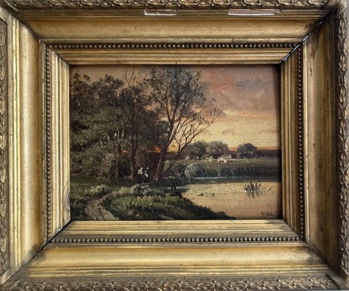 Antique oil painting - antique, fine