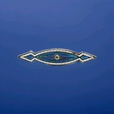 Antique Solid Silver & Enamel Sweetheart Brooch by Charles Horner Chester 1912