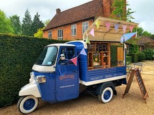 Stunning Piaggio Ape Mobile Prosecco/ Cocktail Bar. Barely Used.