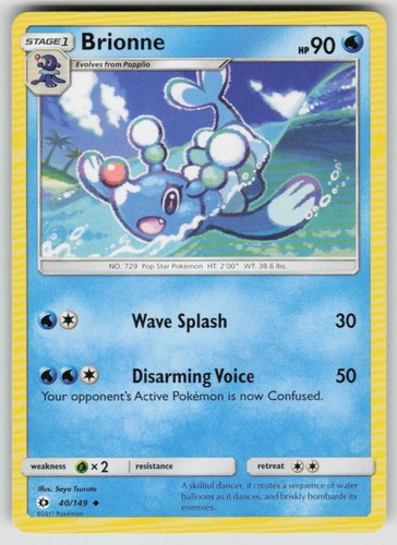 Pokemon brionne 149 base - pokemon, sm