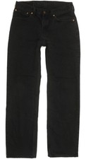 Levi's 751 Men Black Straight Regular Jeans W33 L31 (98748)